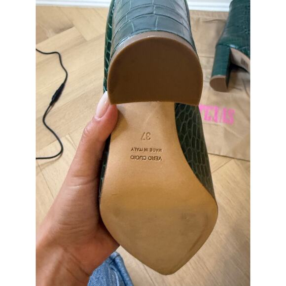 Paris Texas Embossed Leather Boots EU 37 - Picture 8 of 9